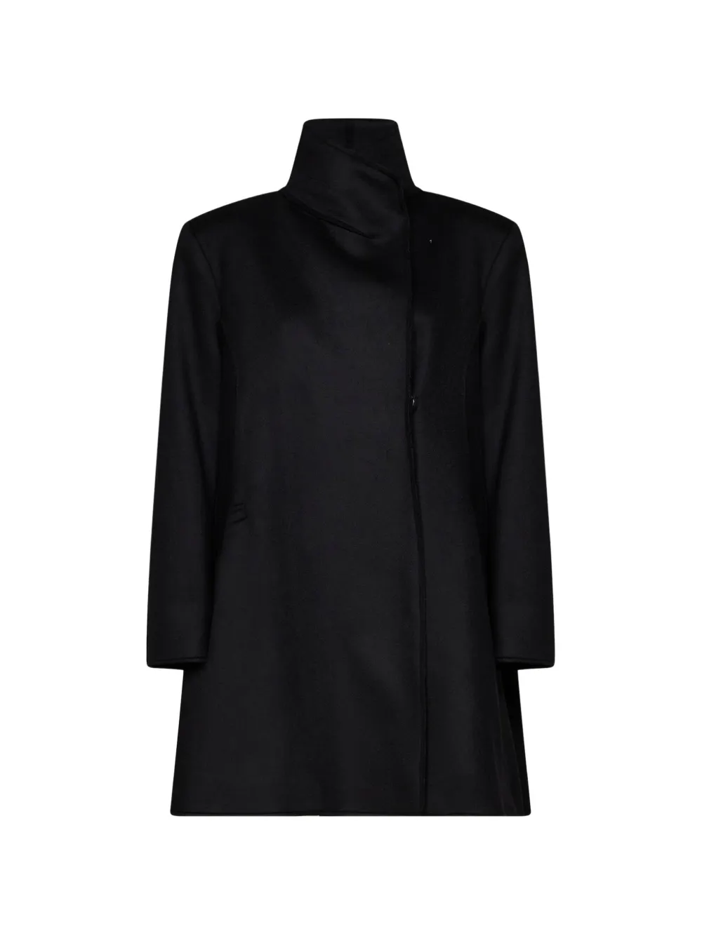 Gianluca Capannolo high-neck coat Zwart