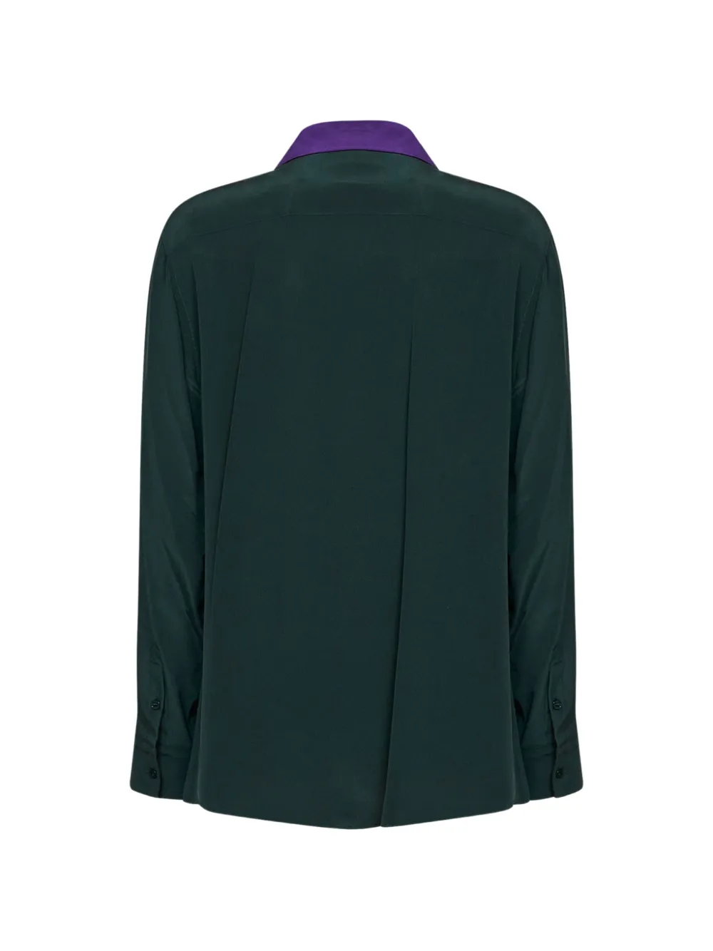 Weekend Max Mara silk crepe de chine shirt Groen