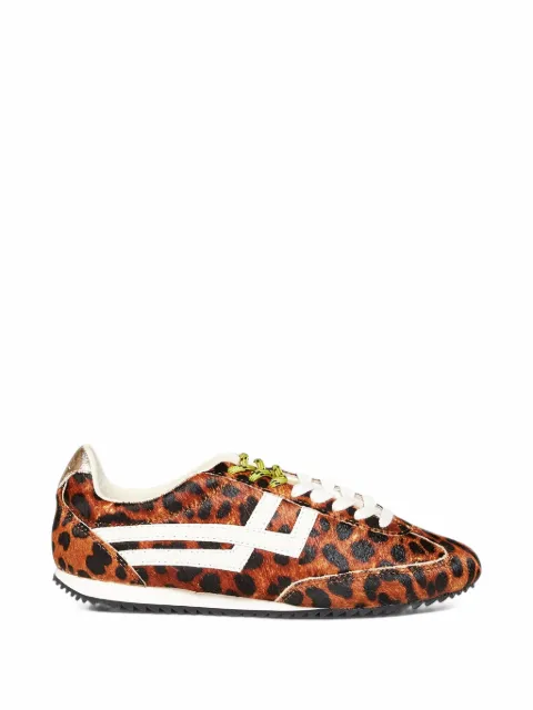 Pro-Keds Racer 77 leopard-print leather sneakers