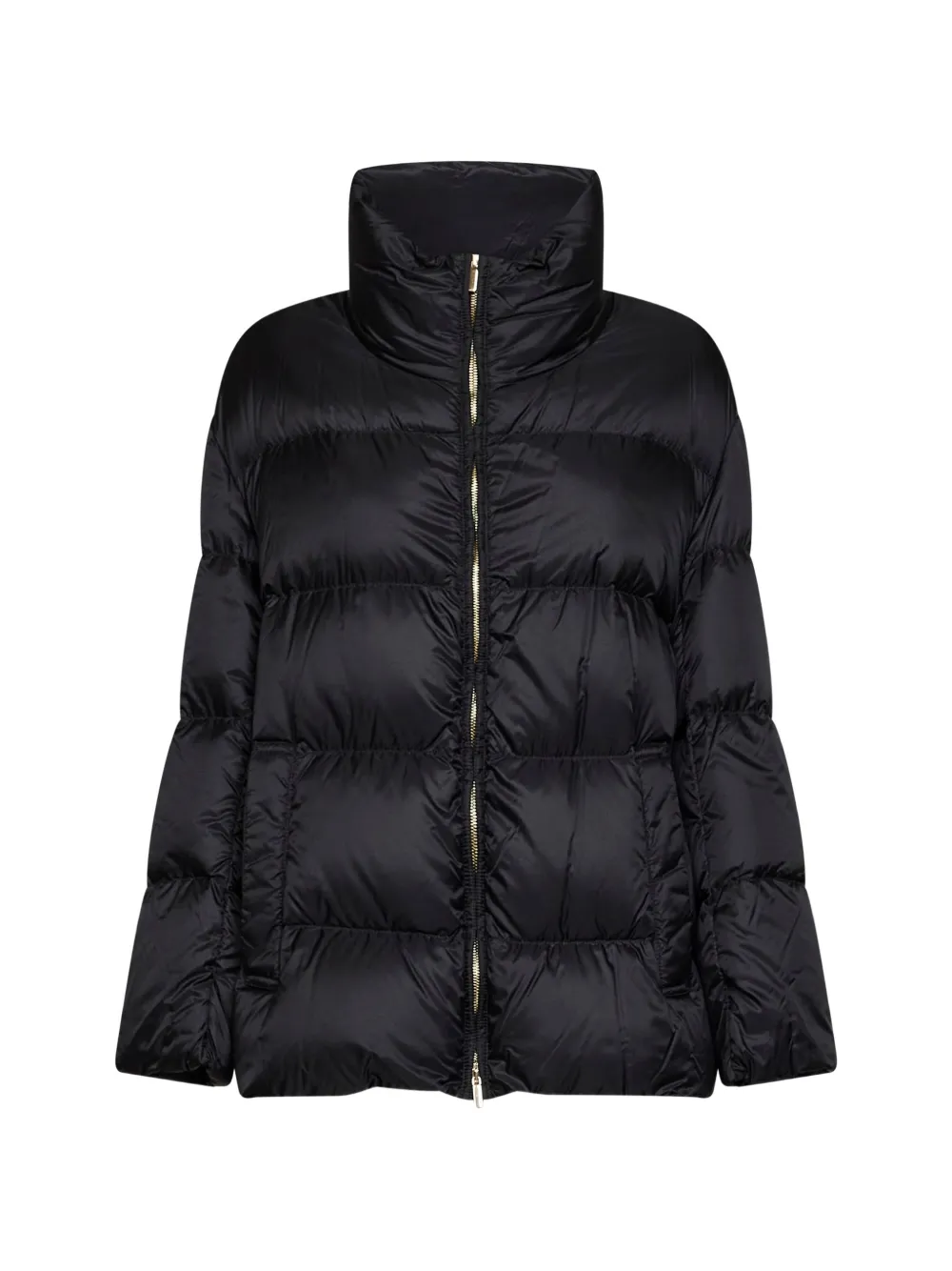 Max Mara Roomy puffer jacket in water-repellent plain-weave fabric - Black - Schwarz