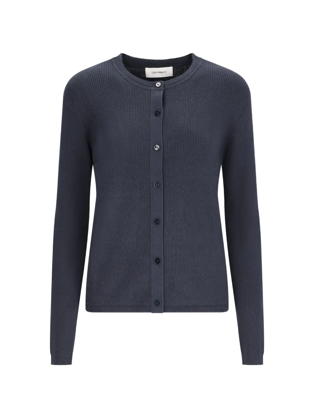 Lisa Yang Abeena ribbed-knit cardigan - Blu