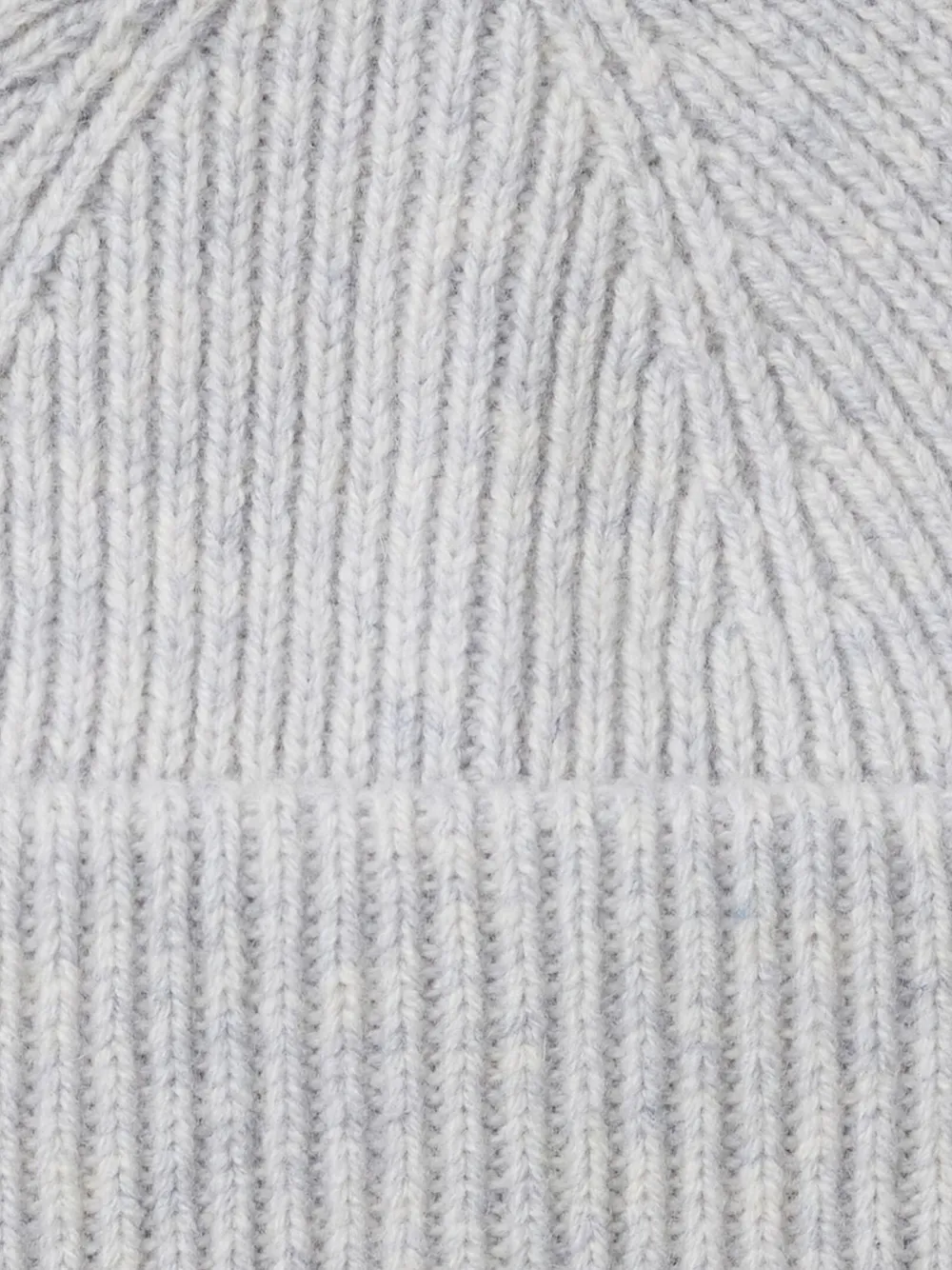 SELECTED Mason ribbed-knit beanie hat Grijs