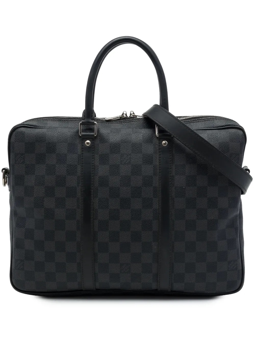 Louis Vuitton Pre-Owned 2016 Damier Graphite Porte Documents Voyage PM business bag - Nero