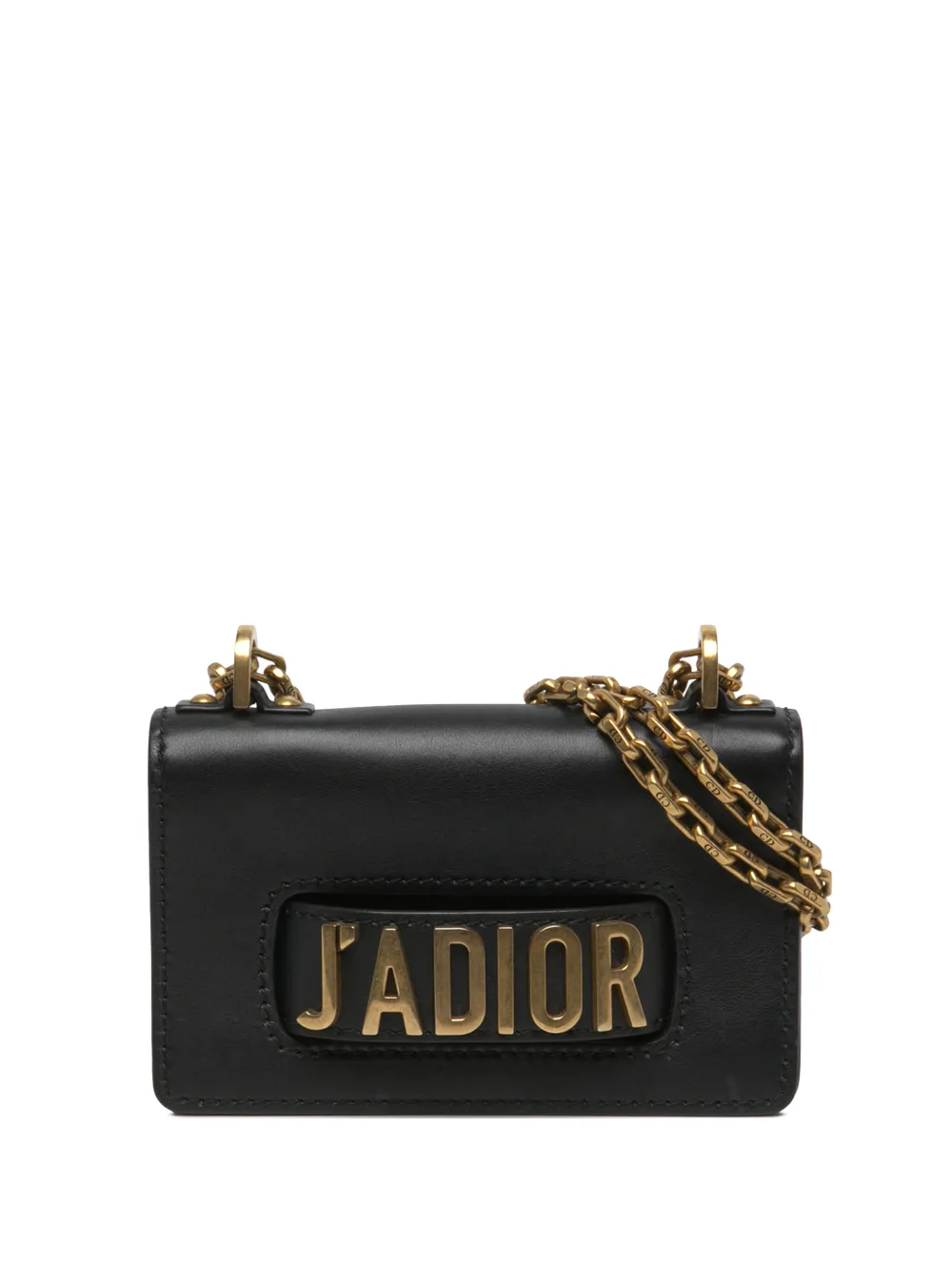 Christian Dior Pre-Owned 2018 Mini Calfskin J Adior Chain Flap shoulder bag - Nero