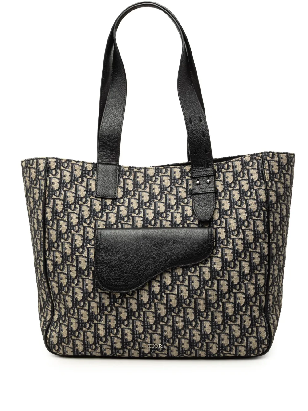Christian Dior Pre-Owned 2021 Oblique Canvas Saddle tote bag - Blu