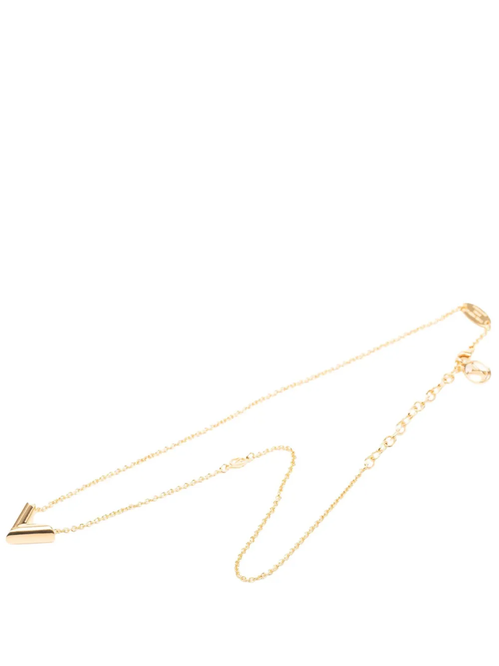 Louis Vuitton Pre-Owned 2023 Gold Plated Essential V Necklace costume necklace
