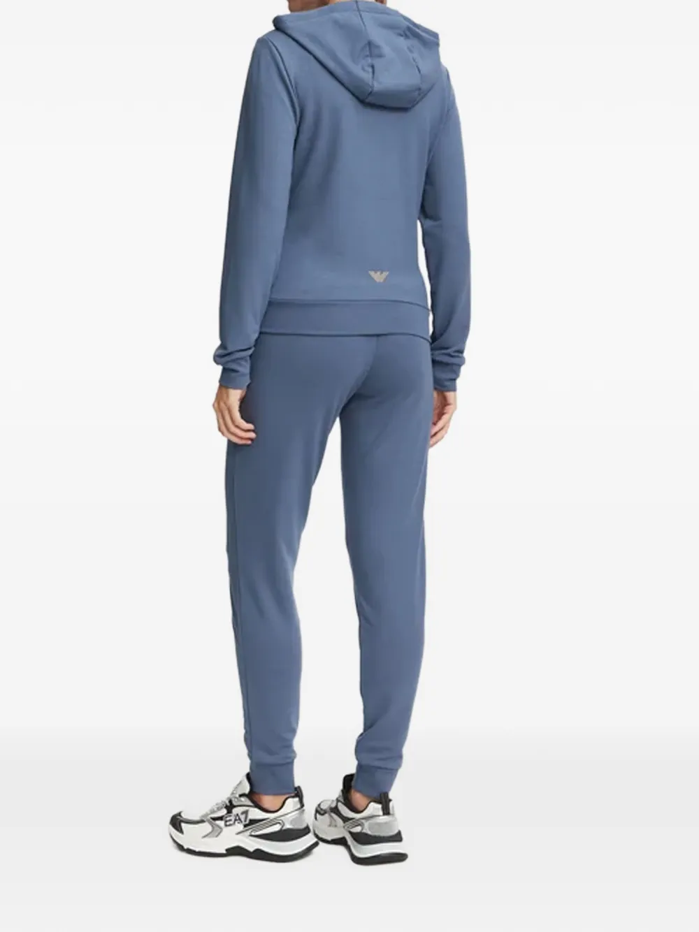 Ea7 Emporio Armani logo-print track pants Blauw