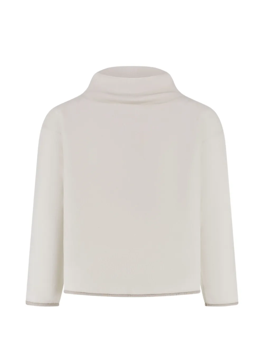 Il Gufo contrast-trim fleece sweater - Toni neutri