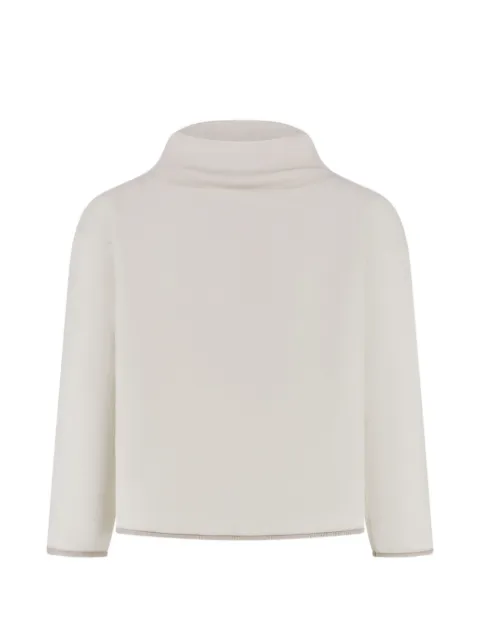 Il Gufo contrast-trim fleece sweater