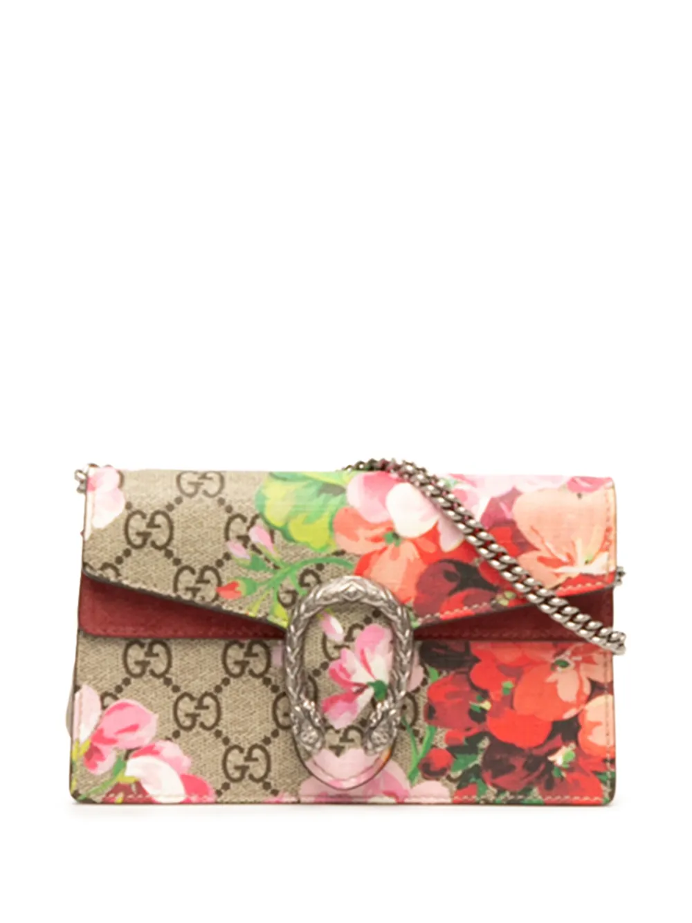 Gucci Pre-Owned 2015 Mini GG Supreme Blooms Dionysus crossbody bag - Nude