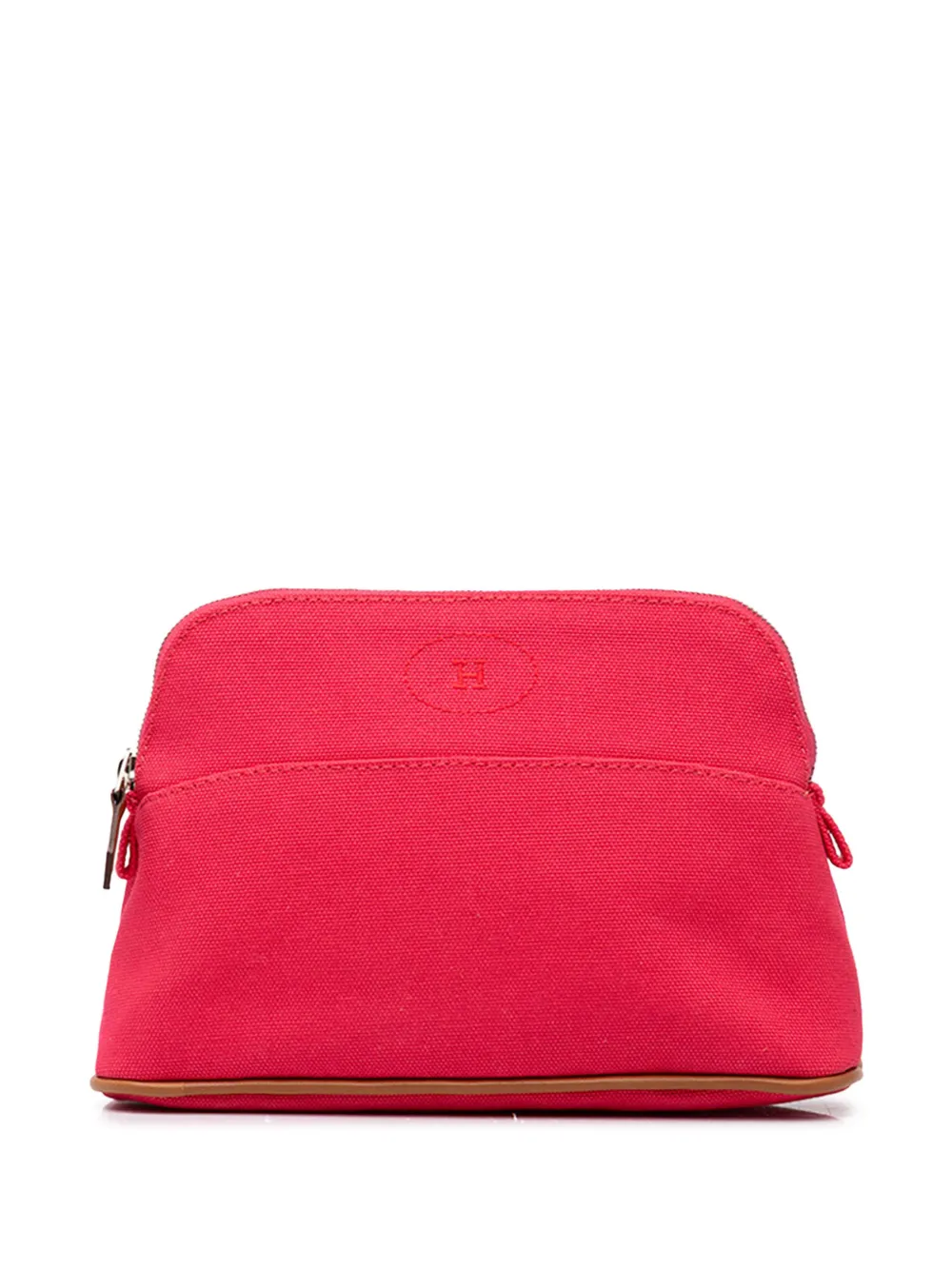 Hermès Pre-Owned 2014-2020 Toile Bolide Trousse De Voyage Pouch PM vanity bag - Rosa