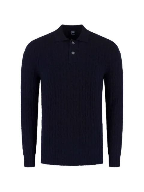Fedeli cable-knit polo sweater