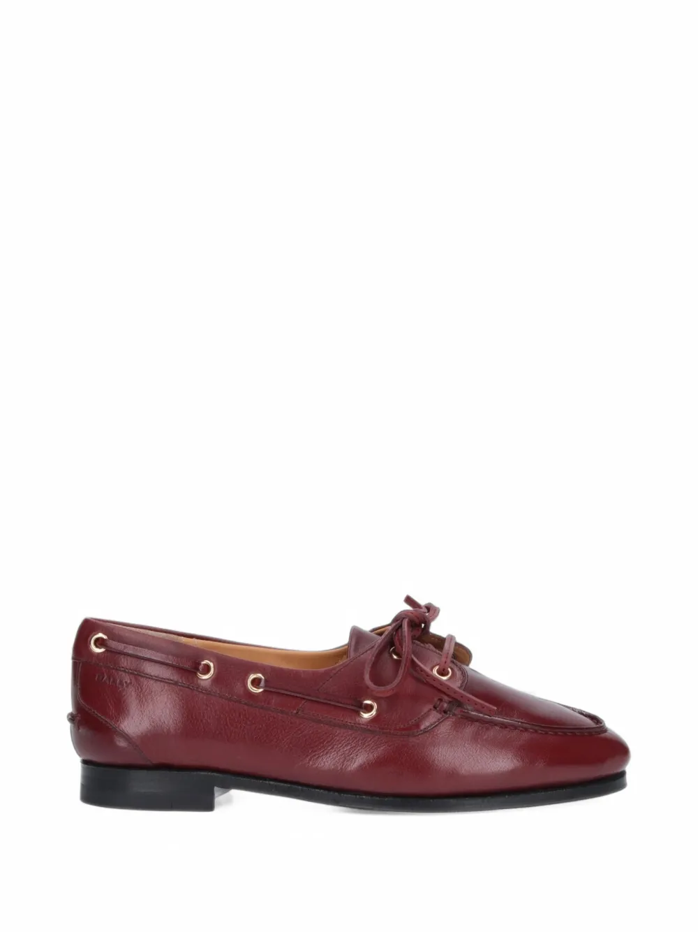 Bally lace-up leather loafers - Rosso