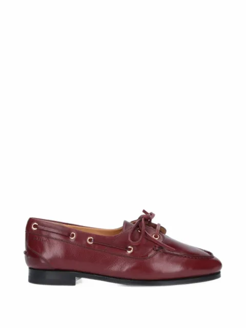 Bally lace-up leather loafers