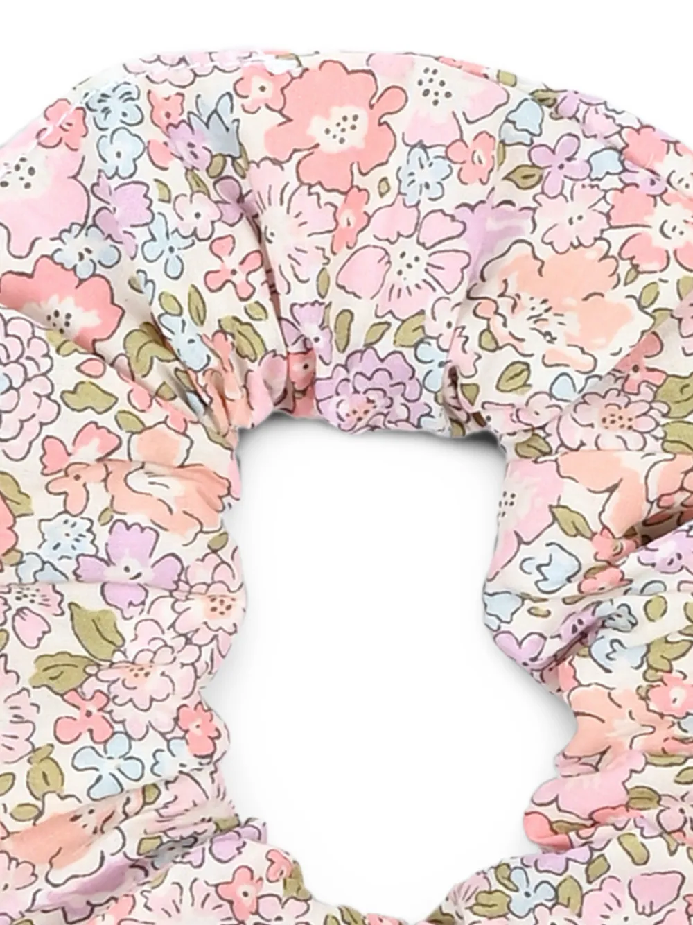 Pesciolino Rosso Kids floral-print scrunchie Beige