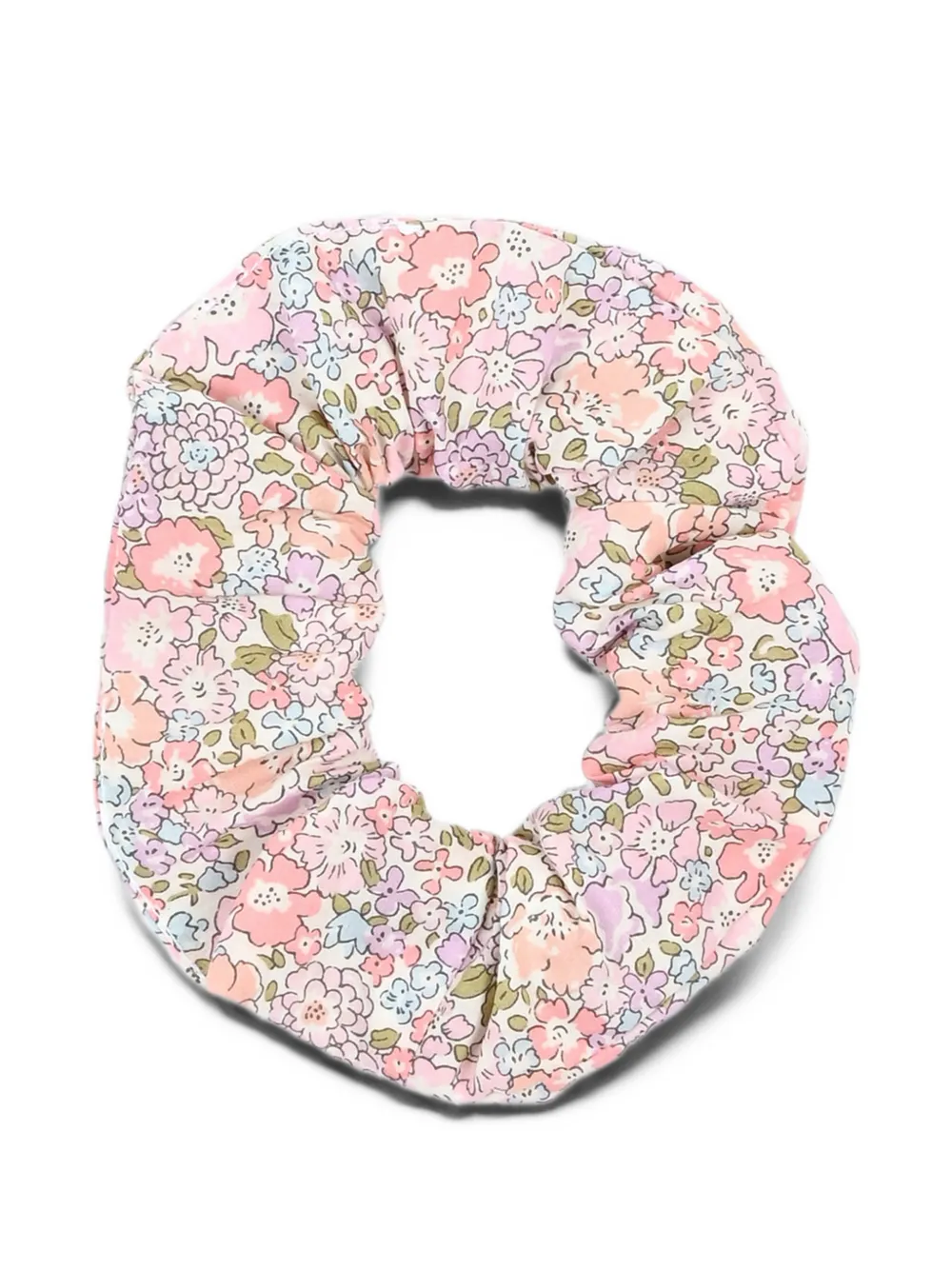 Pesciolino Rosso Kids floral-print scrunchie Beige