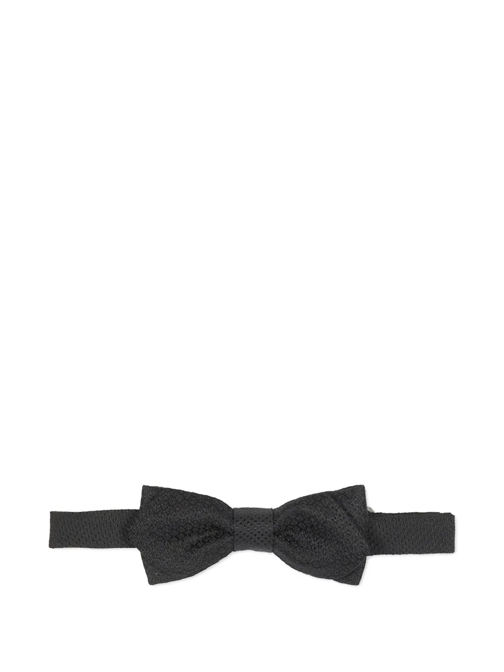 Sergio Carignani textured silk bow tie Zwart