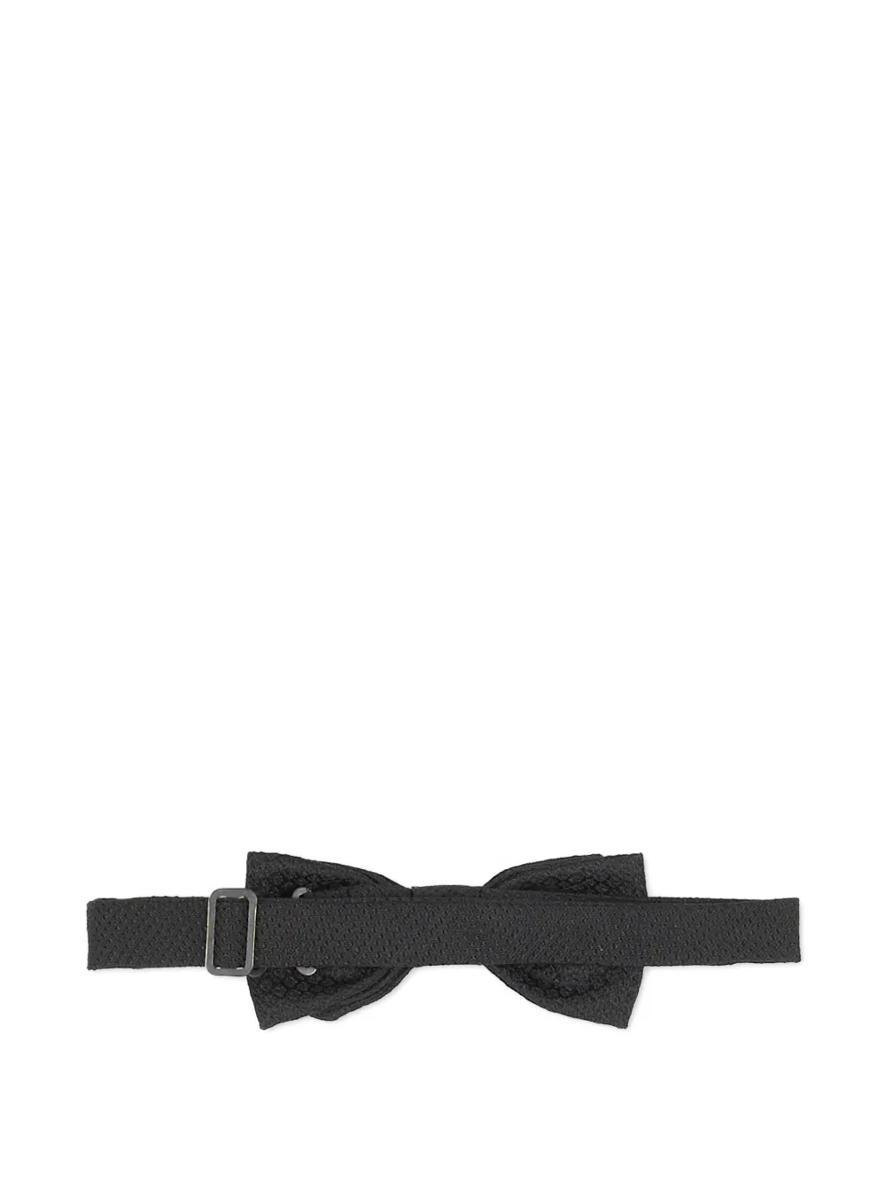 Sergio Carignani textured silk bow tie Zwart