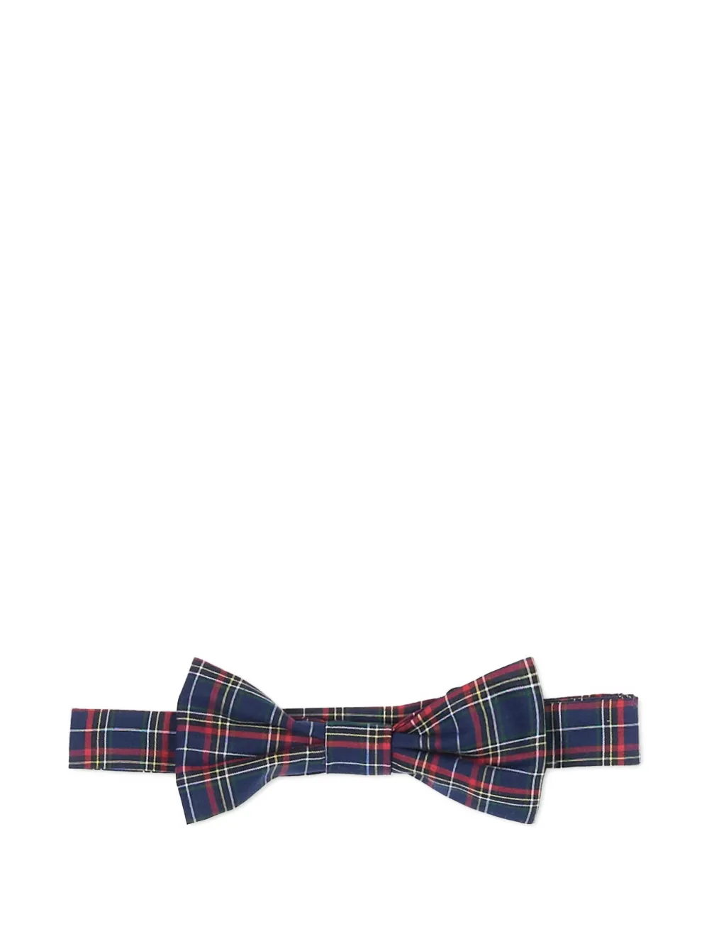 Sergio Carignani tartan-check cotton bow tie Blauw