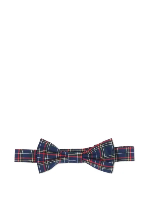 Sergio Carignani tartan-check cotton bow tie