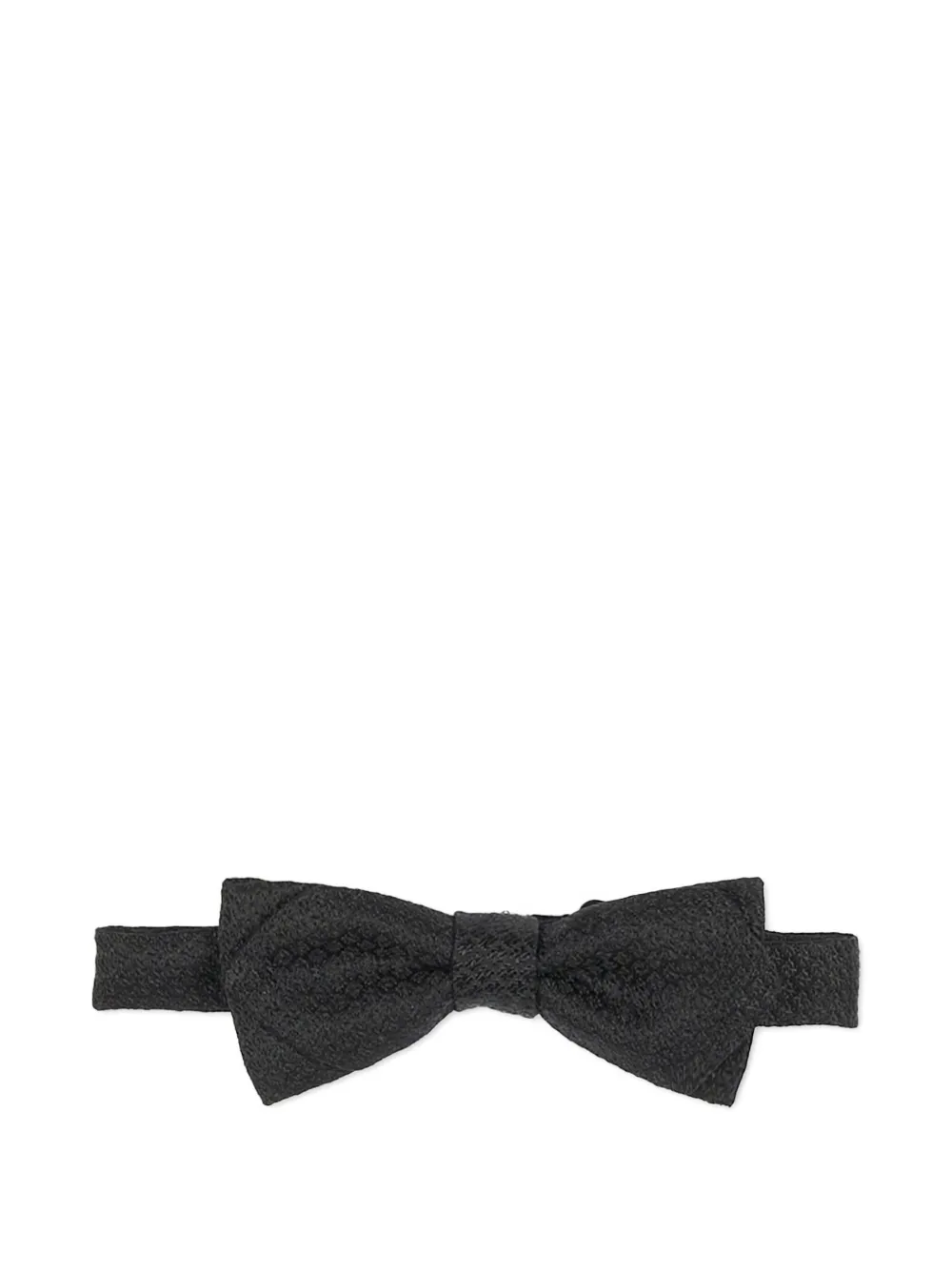 Sergio Carignani textured-finish bow tie Zwart