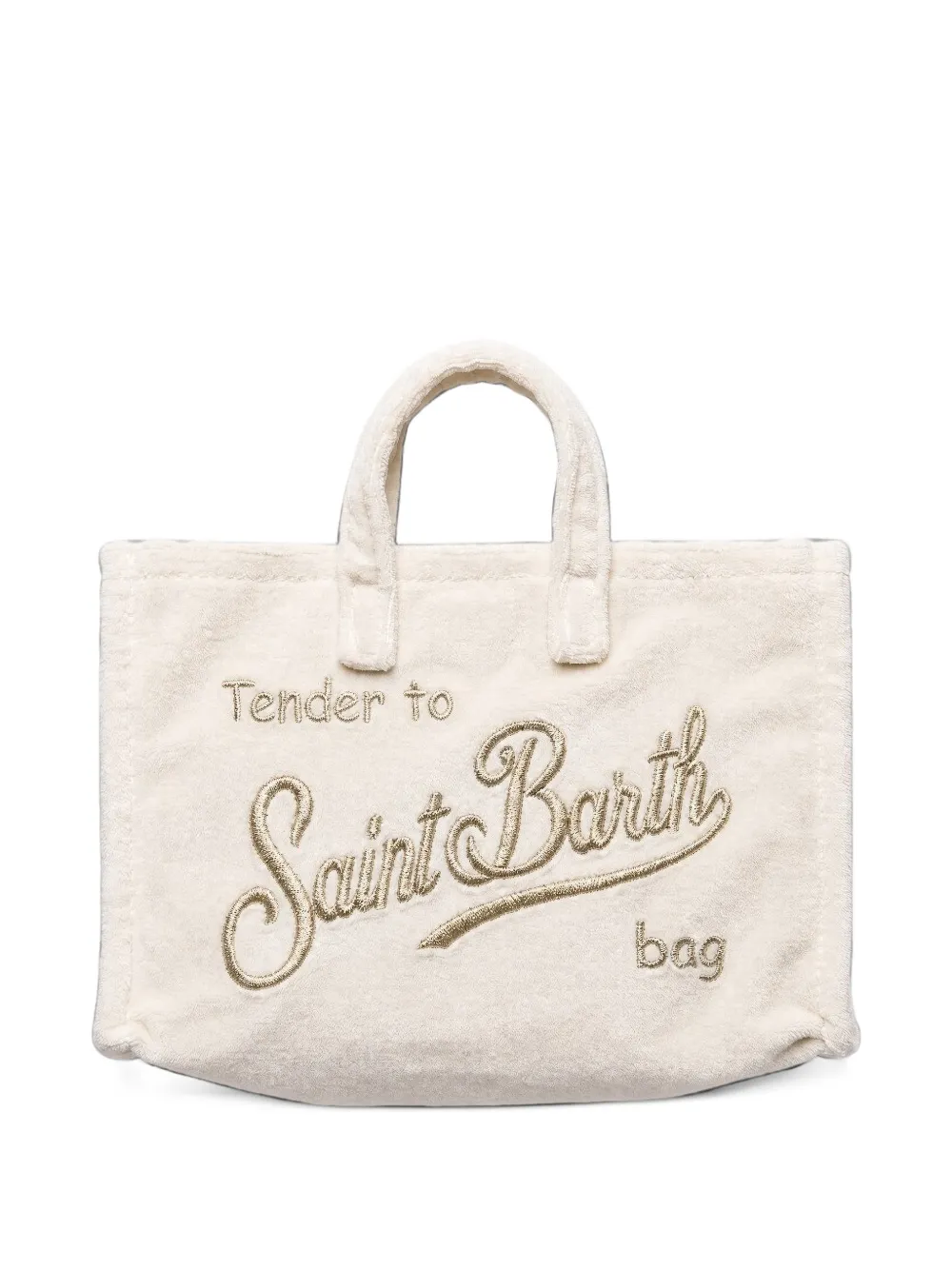 MC2 Saint Barth embroidered terry-cloth tote bag Wit