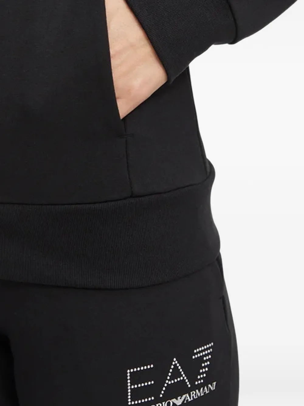 Ea7 Emporio Armani logo-print track pants Zwart