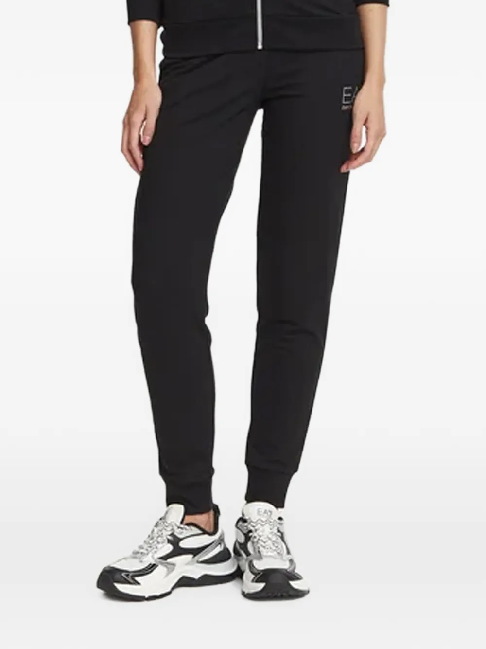 Ea7 Emporio Armani logo-print track pants - Nero