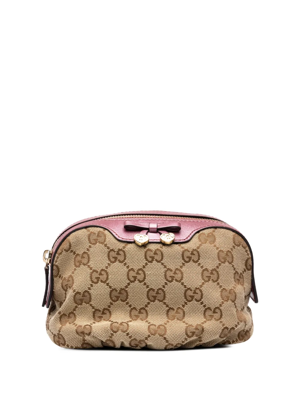 Gucci Pre-Owned 2000-2015 GG Canvas Lovely Cosmetic pouch - Nude