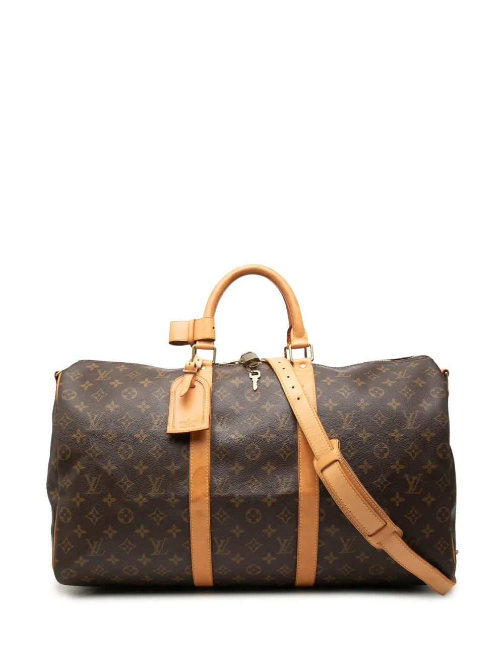Louis Vuitton Pre-Owned 2000 Monogram Keepall Bandouliere 50 travel bag - Braun