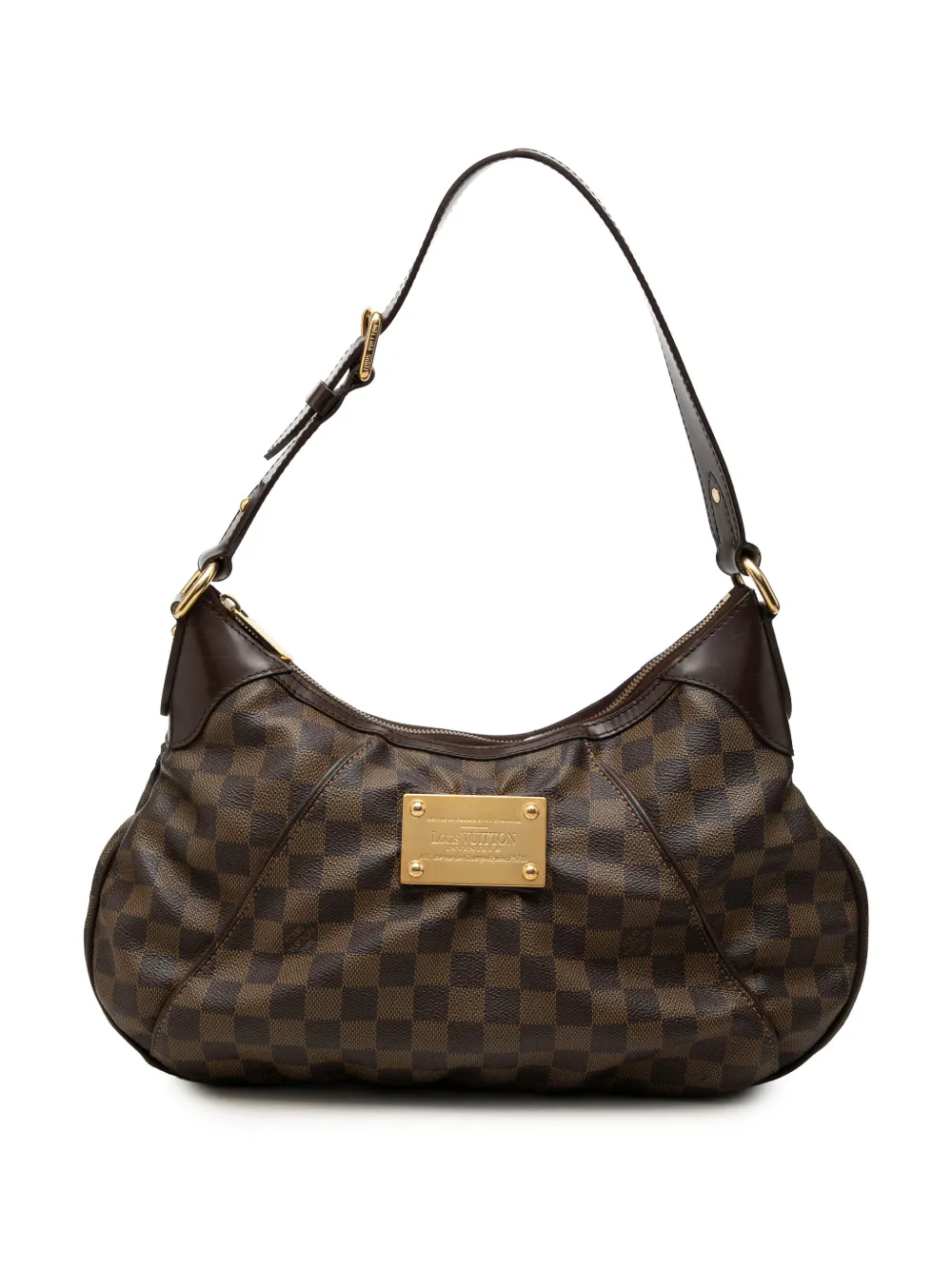 Louis Vuitton Pre-Owned 2008 Damier Ebene Thames GM shoulder bag - Brown