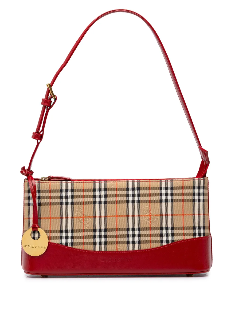 Burberry Pre-Owned 2000-2017 Haymarket Check Canvas shoulder bag - Neutrals