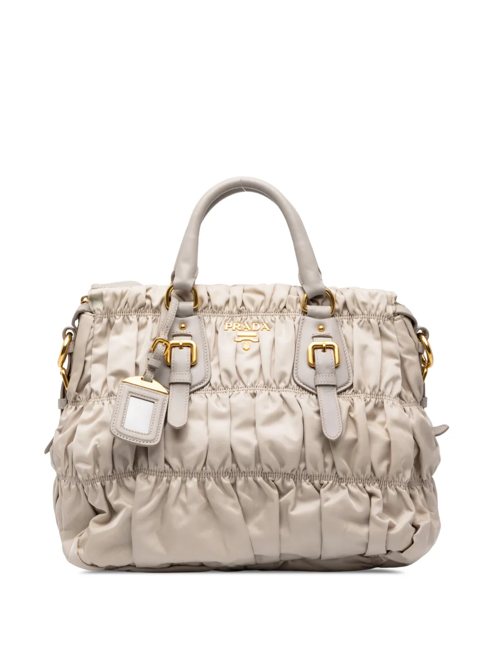 Prada Pre-Owned 2013-2026 Tessuto Gaufre satchel - Marrone