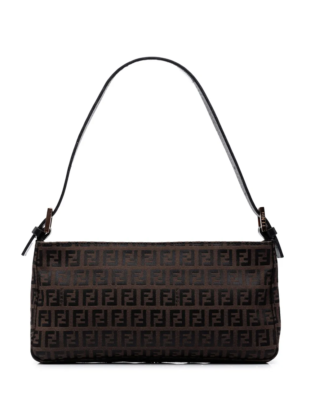Fendi Pre-Owned 2000-2010 Zucchino Canvas Pochette shoulder bag - Braun