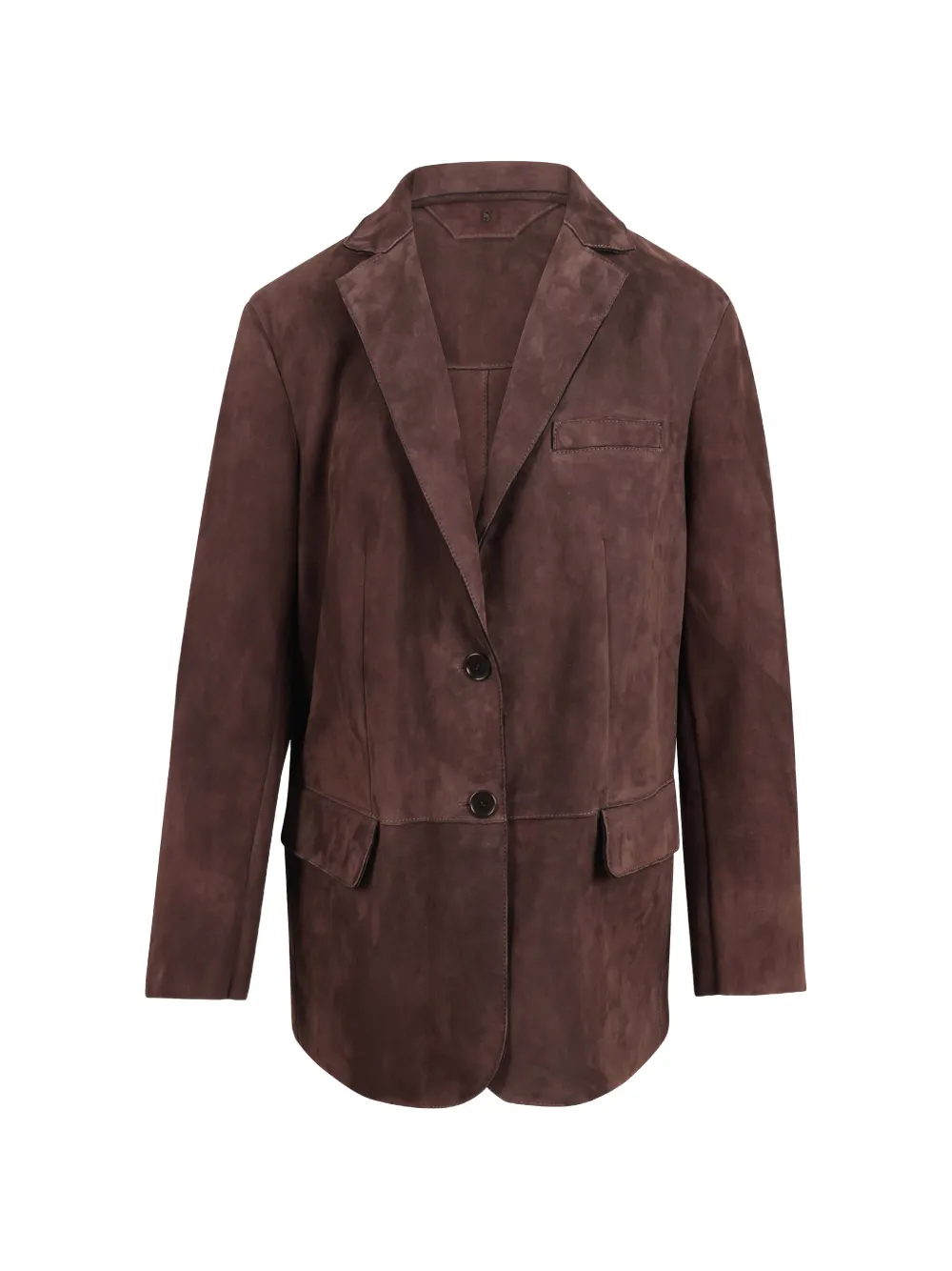 Salvatore Santoro suede single-breasted jacket Bruin