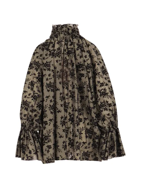 THELATEST Estelle floral-print ruffled blouse