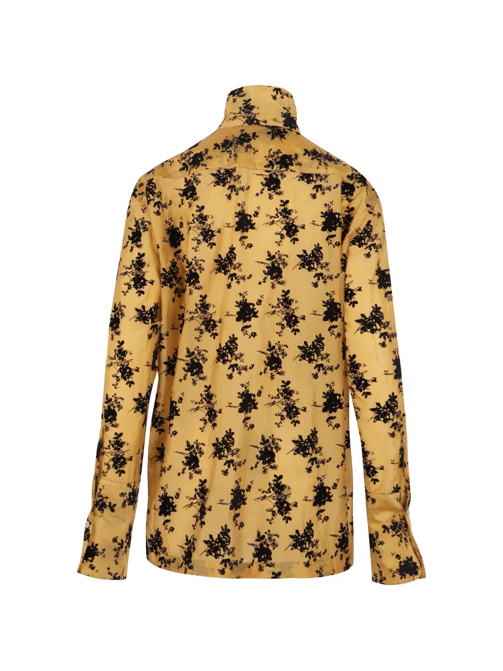THELATEST floral-print high-neck shirt Geel