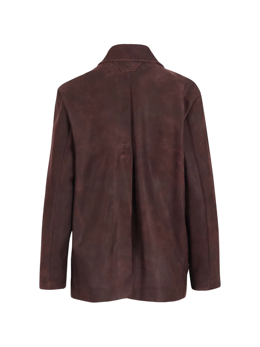 Salvatore Santoro double-breasted leather jacket Bruin