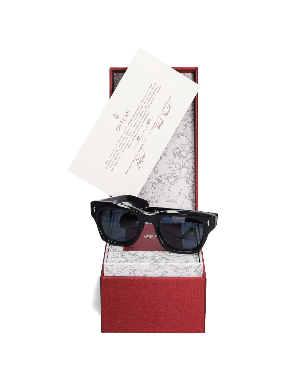 Jacques Marie Mage Dealan 53 rectangle-frame sunglasses Zwart