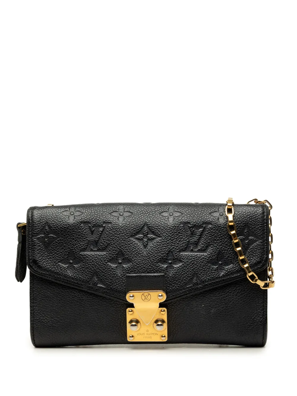 Louis Vuitton Pre-Owned 2015 Monogram Empreinte Pochette Saint Germain crossbody bag - Black