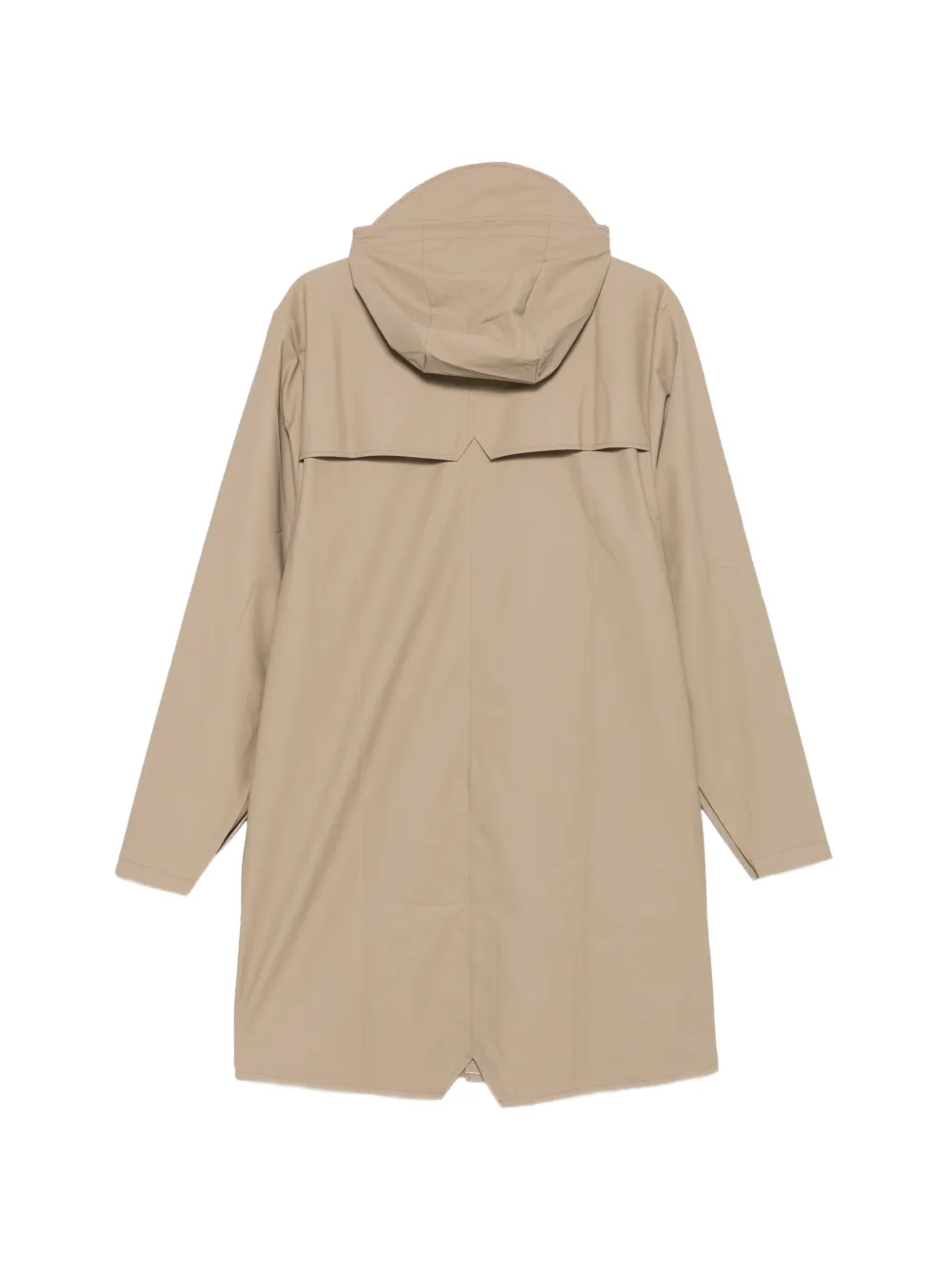 Rains hooded press-stud raincoat Beige