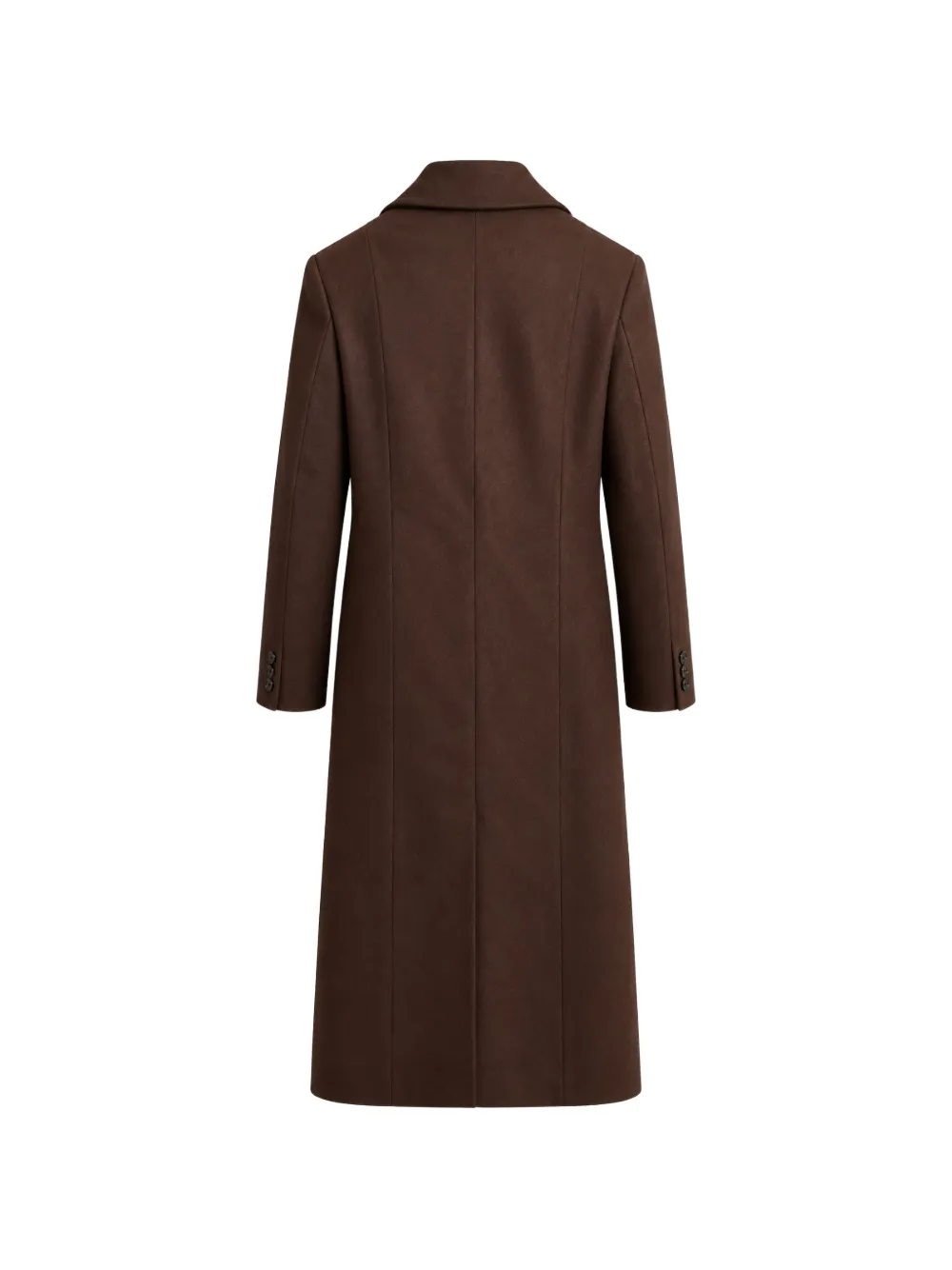 Victoria Beckham single-breasted structured-shoulder coat Rood