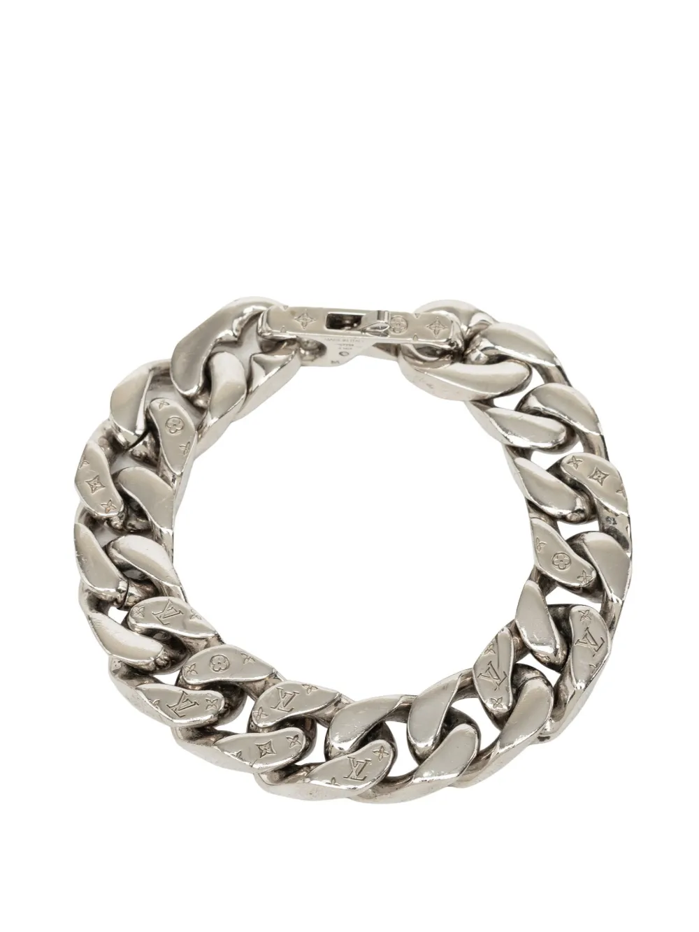 Louis Vuitton Pre-Owned 2023 Brass Monogram Chain Link Bracelet costume bracelet - Silber