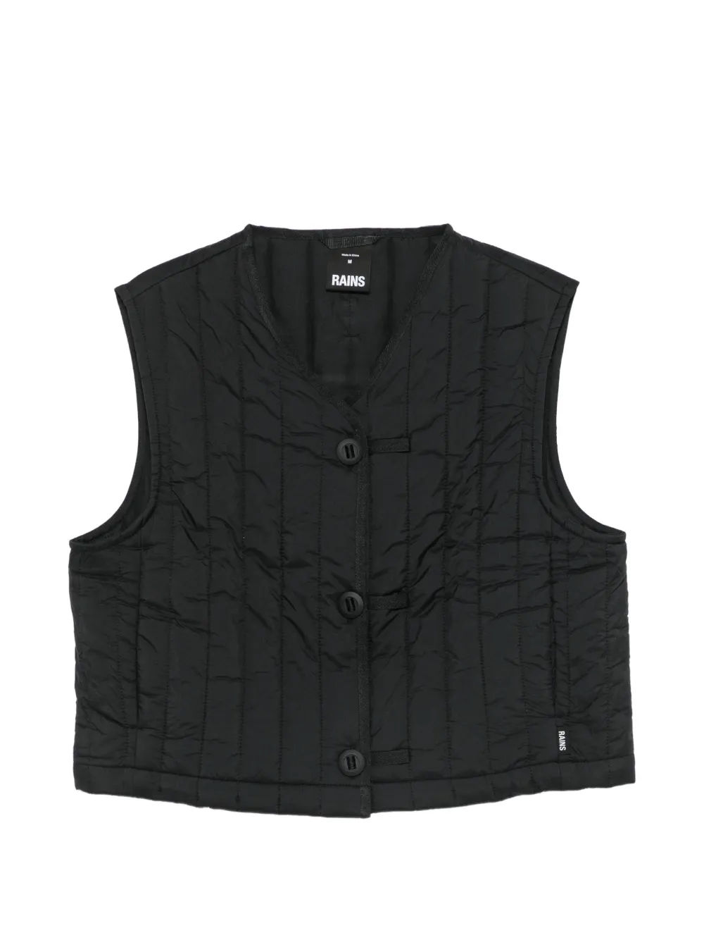 Rains quilted gilet - Noir