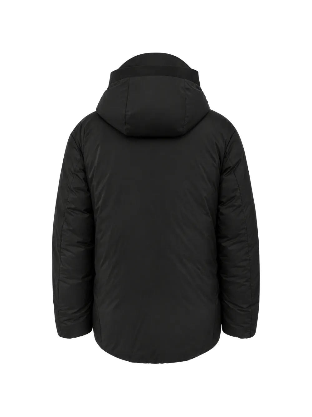 Ten C hooded padded jacket Zwart
