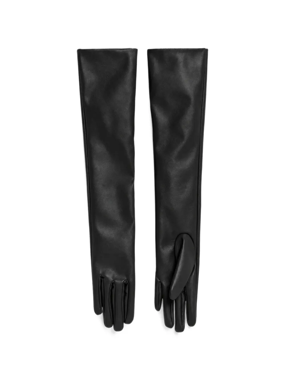 Weili Zheng long-length gloves - Noir