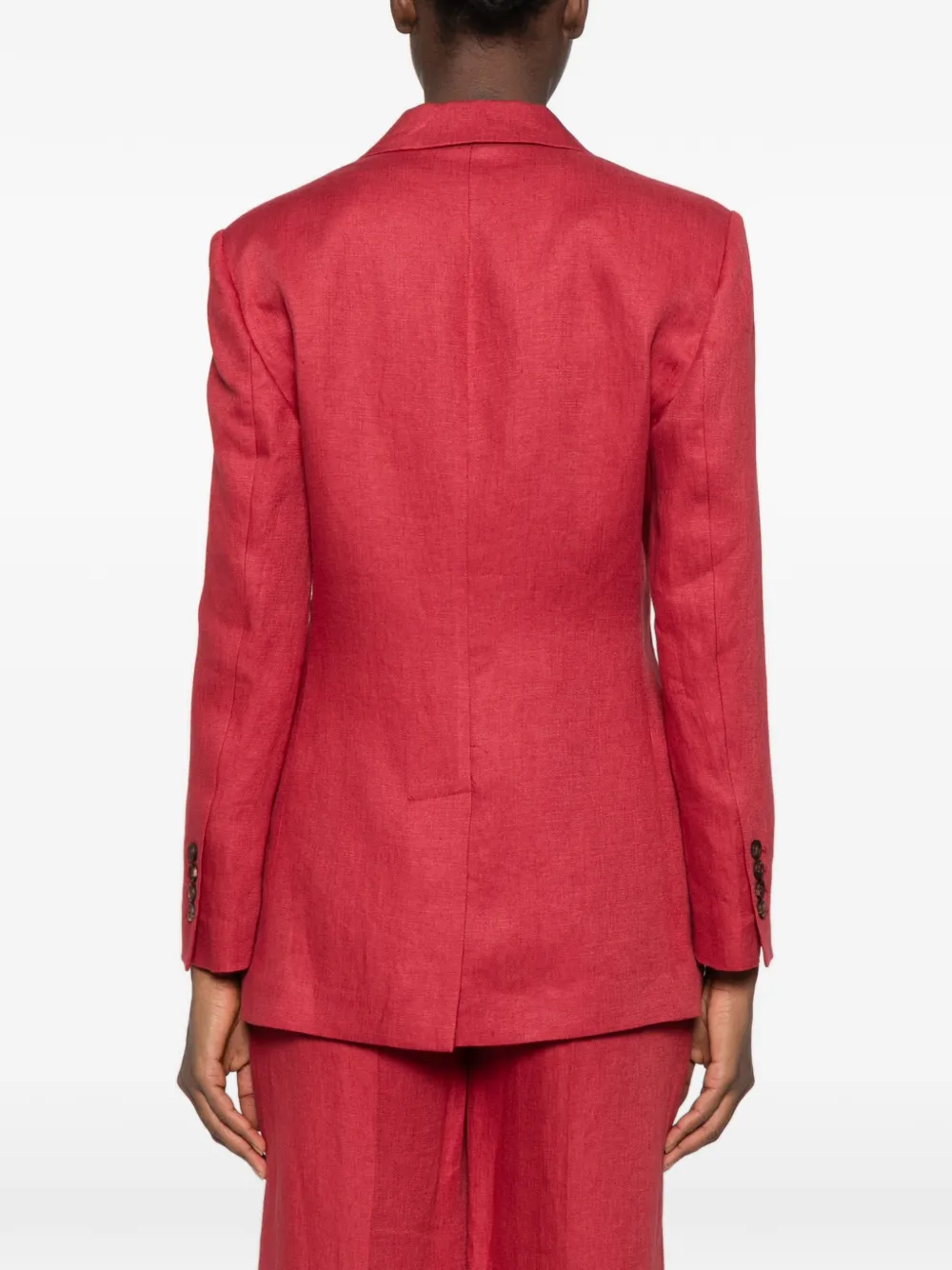 Brunello Cucinelli Jack met dubbele rij knopen Rood