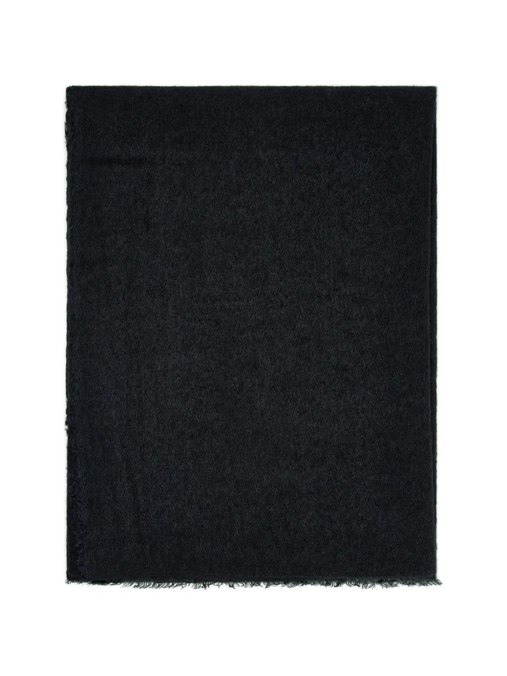 Faliero Sarti Lulu frayed-edge scarf Zwart