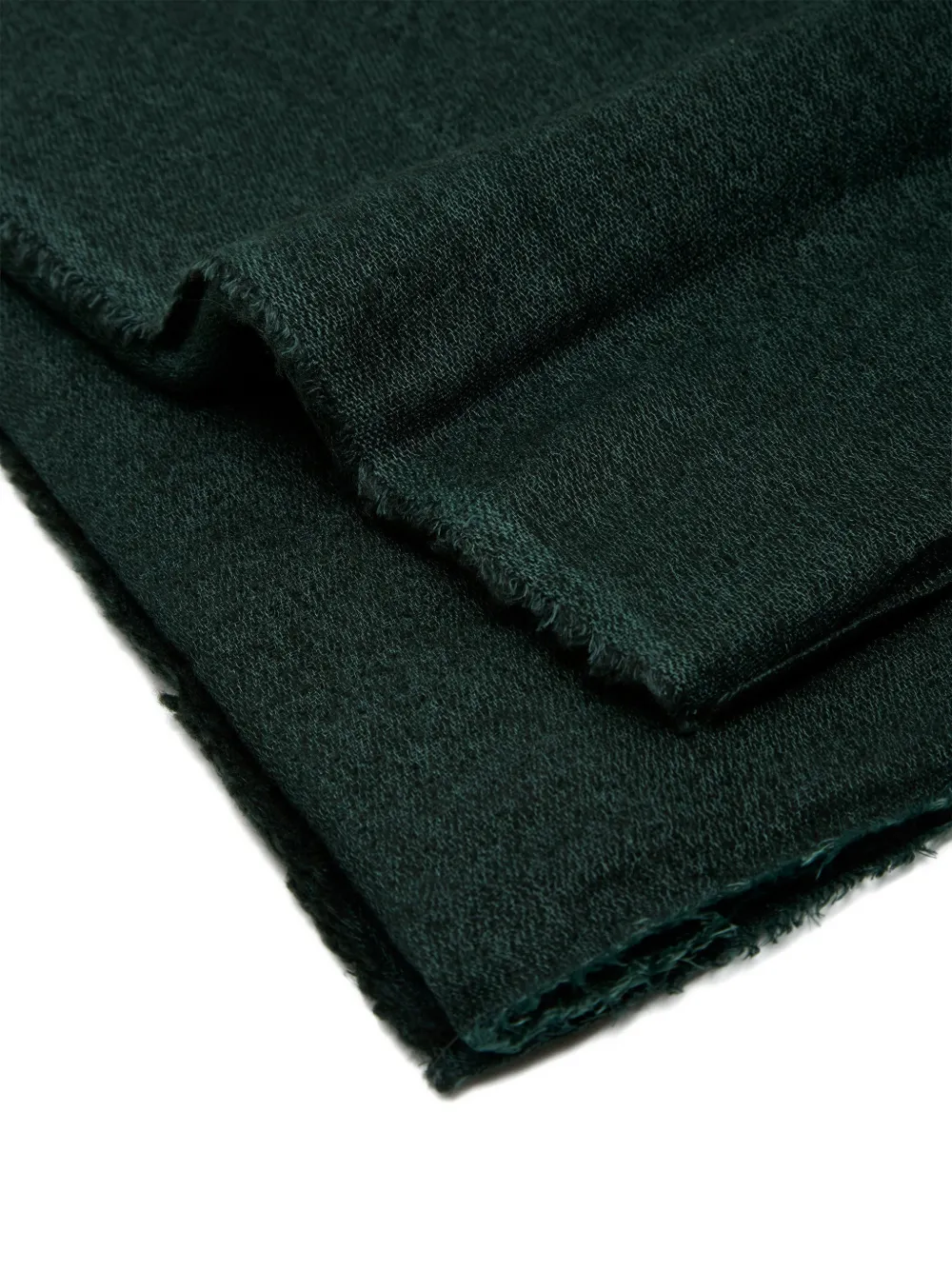 Faliero Sarti frayed cashmere scarf Groen
