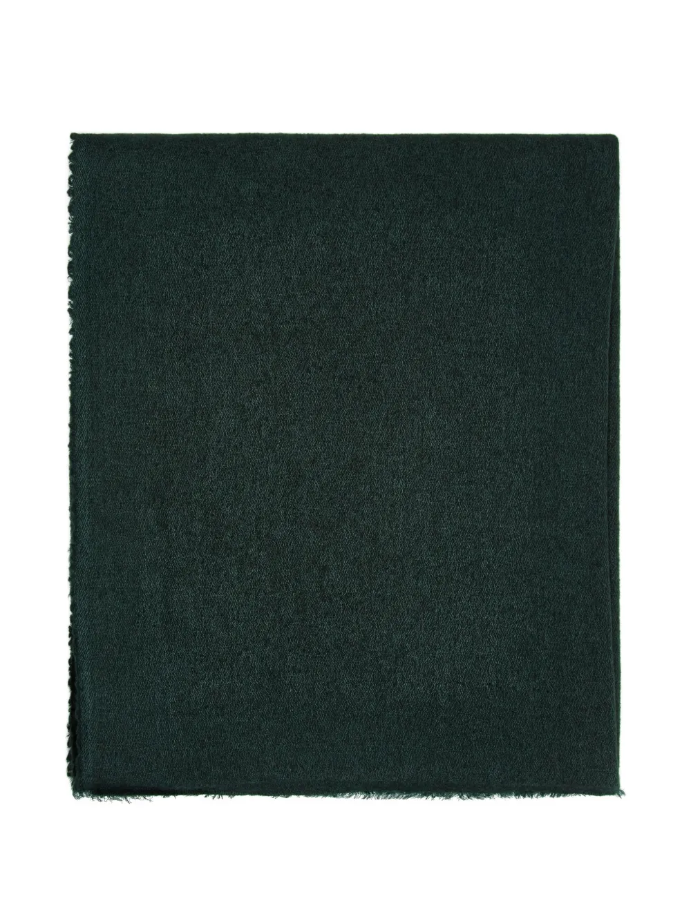Faliero Sarti frayed cashmere scarf Groen